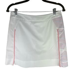 Adidas Climacool Skort Size 2 White Orange Floral Print Golf Tennis Skirt
